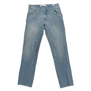 Levi's 511 Slim Fit Girls Stretch Jeans Size 16 (28 X 28) Light Blue Wash EUC